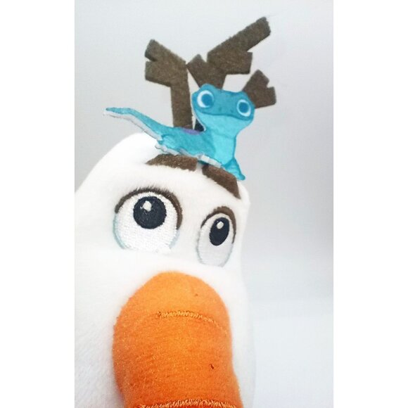 Disney Frozen Olaf Plush Toy With Bruni On Antlers 8 Inches Movie Merchandise - Picture 4 of 9